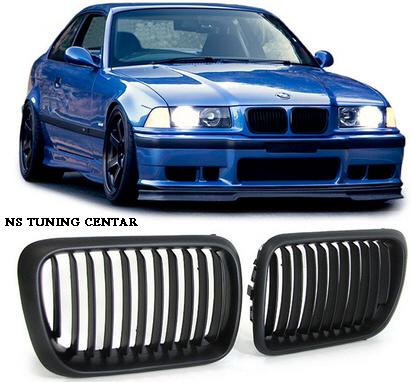 Maska bez znaka za BMW E36 crna